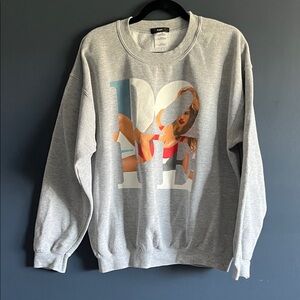 DOPE Light Gray Graphic Crewneck Sweater